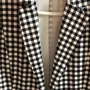 New York & Co black and White checked blazer.